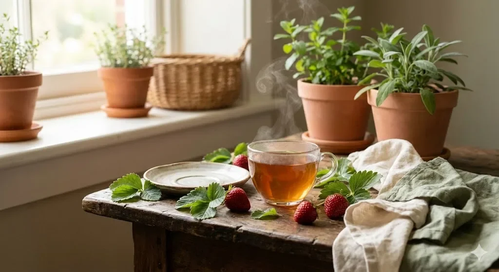 Ceai de capsuni beneficii pentru sanatate si retete savuroase