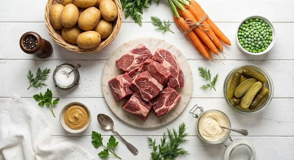 Salată de Boeuf Tradițională: Rețeta Clasică pentru Sărbători (Pas cu Pas)