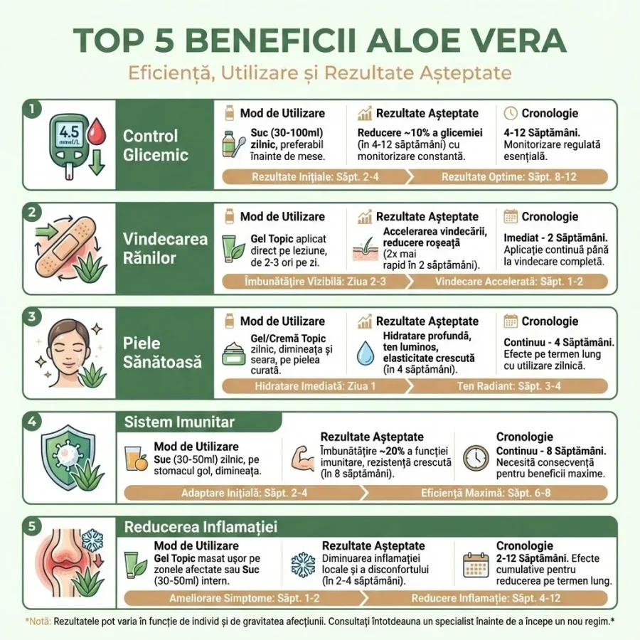 Aloe vera 10 beneficii minunate pentru sanatate