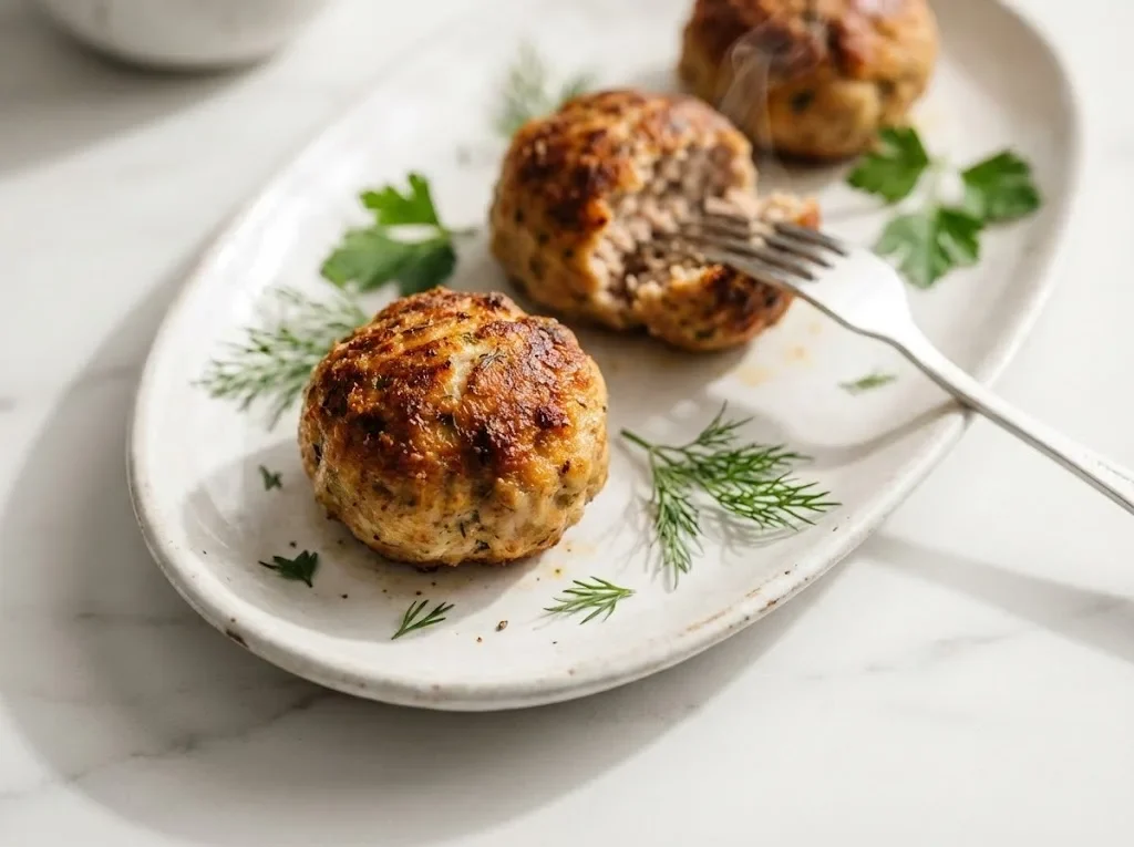 Chiftele la cuptor din carne de porc – fragede, suculente, fără baie de ulei