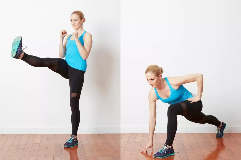 9 metode excelente de antrenament cardio acasa Kickboxing intr-un antrenament cardio acasa