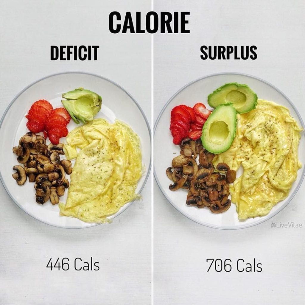 Deficit surplus caloric exemplu