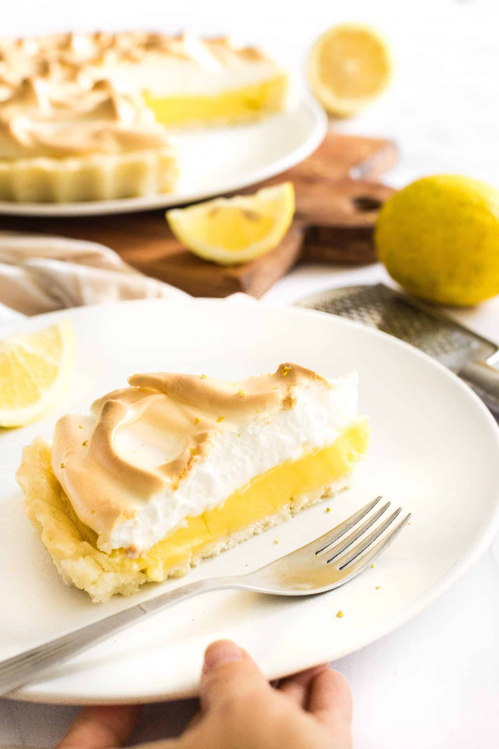 Plăcintă cu lămâie și meringue fără gluten lemon meringue pie (fără lapte)