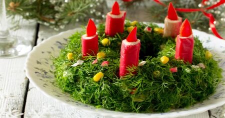 Salate de anul nou 2022: rețete inedite și decorațiuni originale pentru aperitive