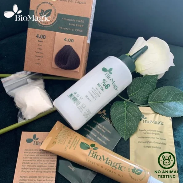 Vopsea de par Biomagic 3.00 maro inchis fara amoniac 250 g