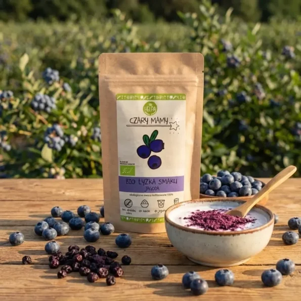 Pudră afine liofilizate Bio, antioxidanți naturali, Helpa, 40g - Îndulcitori naturali