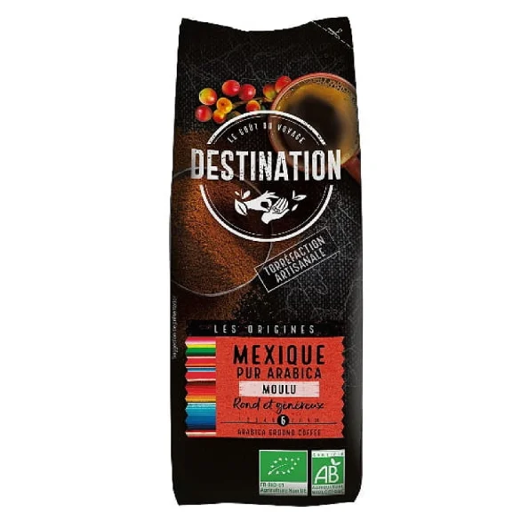 Cafea macinata 100% Arabica, Mexico, Fair Trade, Bio, Destination, 250 g Cafea macinata 100% Arabica, Mexico, Fair Trade, Bio, Destination, 250 g