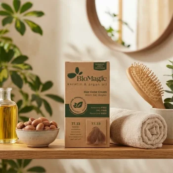 Vopsea de par Biomagic 77.33 blond auriu fara amoniac 250 g - Produse cosmetice