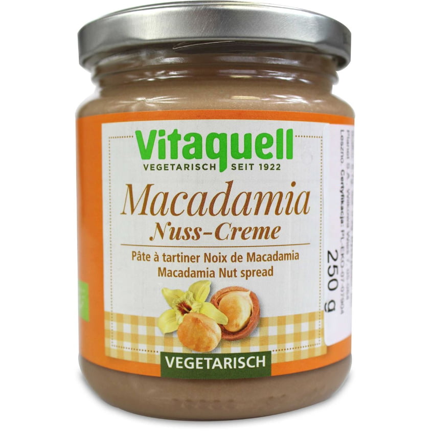 Cremă de nuci de macadamia BIO 250 g - Vitaquell