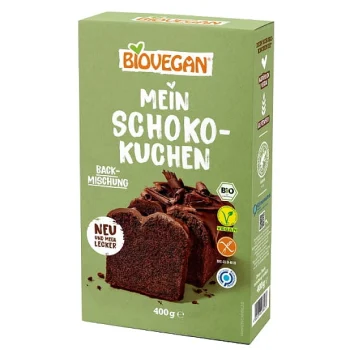 Amestec pentru prajituri de ciocolata fara gluten Bio 400 g Biovegan