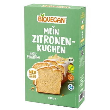 Amestec pentru prajituri cu lamaie fara gluten Bio 500 g Biovegan