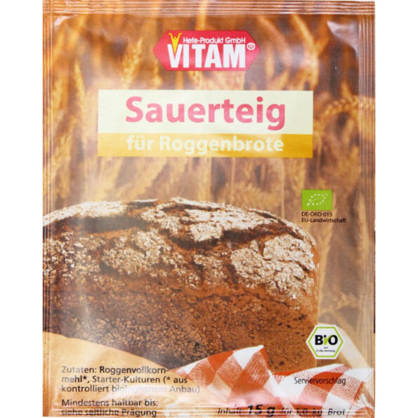 Starter pentru pâine, bio, Vitam, 15 g