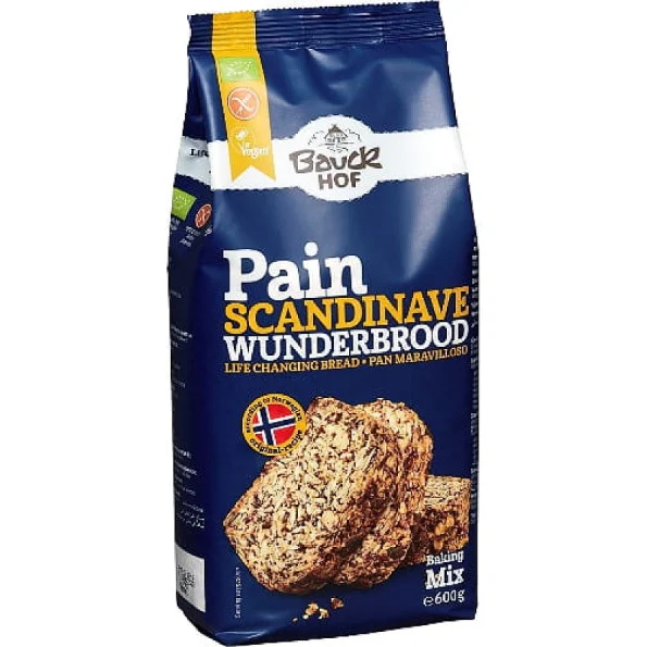 Amestec faina integrala de ovaz si seminte fara gluten Bio 600 g Bauck Hof