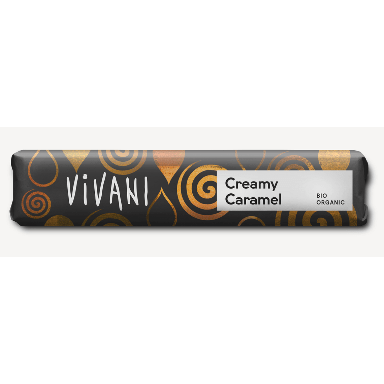 Baton de ciocolată cu lapte cu umplutură de caramel BIO 40 g - Vivani
