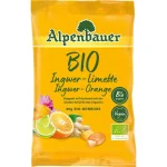 Bomboane cu ghimbir, lămâie și portocale Bio, Alpenbauer, 90g