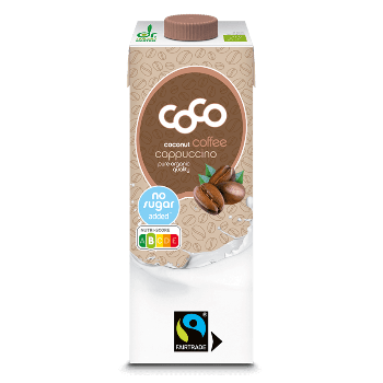 Băutură de nucă de cocos a'la cappuccino fără adaos de zahăr BIO 1 l