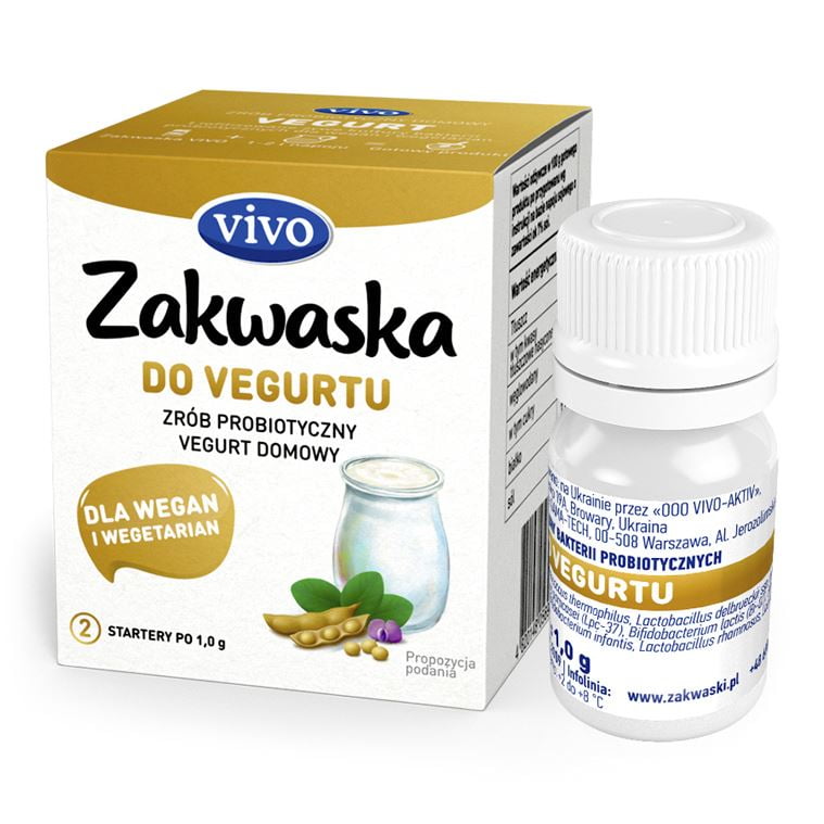 Culturi de bacterii vii pentru vegurt "sourdough" fără gluten 1 g (2 fiole) - Zakwaski Vivo