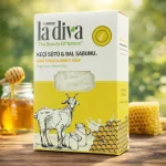 Săpun natural solid cu lapte de capră și miere, La Diva, 100g