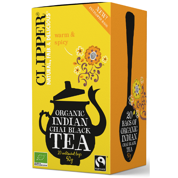 Clipper Indian Chai - Ceai negru organic cu mirodenii