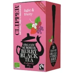 Ceai negru, coacaze, zmeura, capsuni, Bio, Clipper, 40g