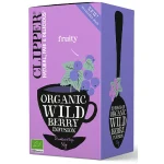 Ceai de coacaze negre si zmeura, bio, fara cofeina, Clipper, 50g Ceai de coacaze negre si zmeura, bio, fara cofeina, Clipper, 50g