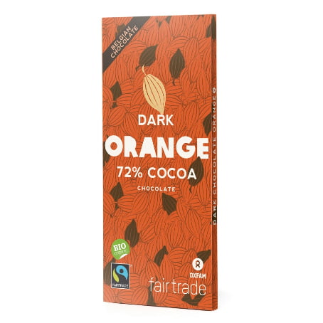 Ciocolată amăruie Fair Trade cu segmente de portocale BIO 100 g - Oxfam Fair Trade
