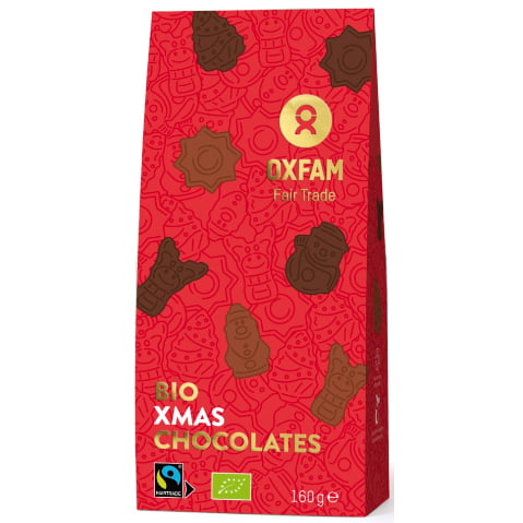 Praline de ciocolată amestec de Crăciun Fair Trade BIO 160 g - Oxfam Fair Trade