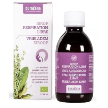 Sirop pentru căi respiratorii, supliment extracte plante, Purasana, 200 ml