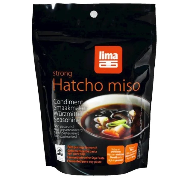 Pastă de soia Hatcho Miso, bio, fermentată, Lima, 300g