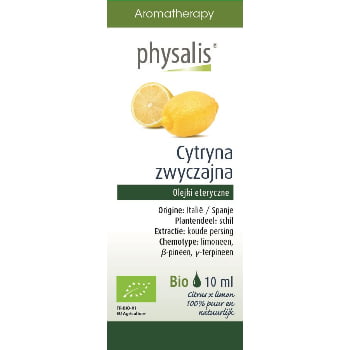Ulei esențial de lămâie (citroen) BIO 10 ml - Physalis