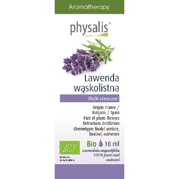 Ulei esențial de levănțică cu frunze înguste (echte lavendel) BIO 10 ml - Physalis