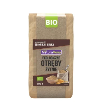 Tărâțe de secară Bio, bogate în fibre, NaturaVena Bio, 500g