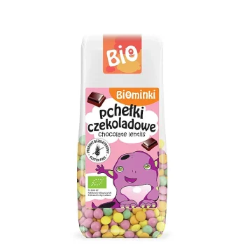 Picături ciocolată bio lapte, fără gluten, certificate, Biominki, 100g