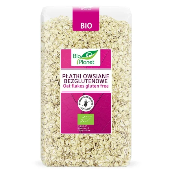 Fulgi de ovaz fara gluten, mic dejun, Bio Planet, 600g