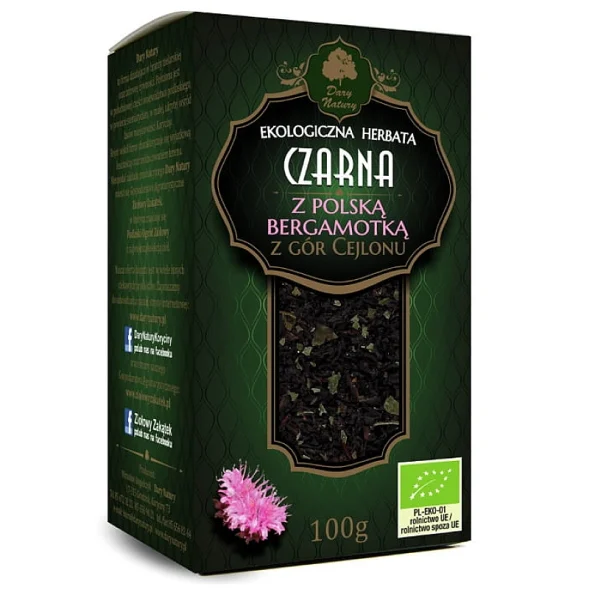 Ceai negru cu bergamotă polonă, Bio Dary Natury, 100g