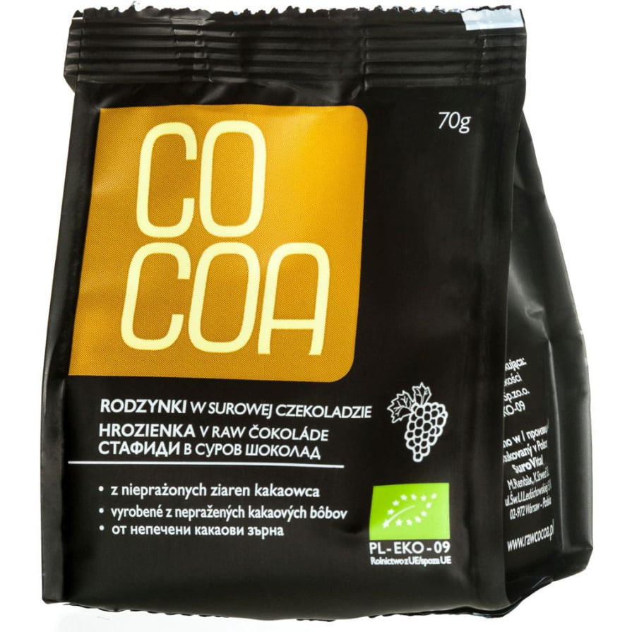 Smochine în ciocolată crudă BIO 70 g - Cocoa