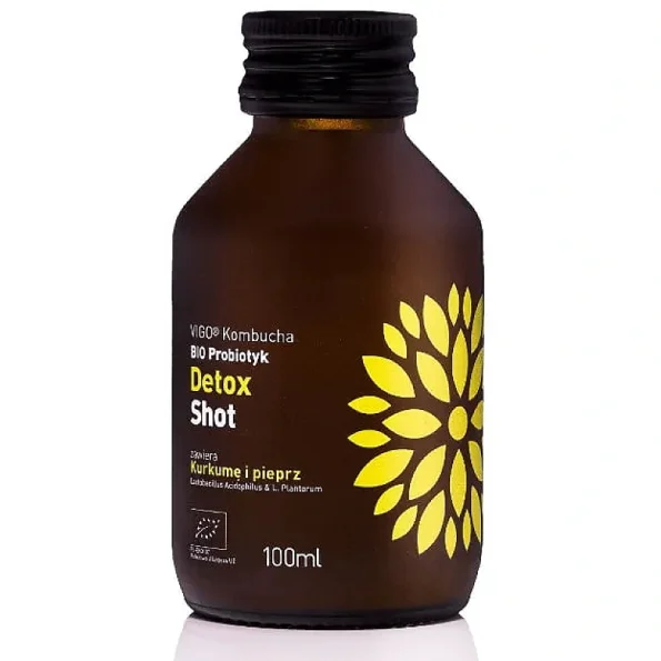 Shot kombucha detoxifiere, turmeric, piper, Bio Vigo Yoko, 100ml Shot kombucha detoxifiere, turmeric, piper, Bio Vigo Yoko, 100ml