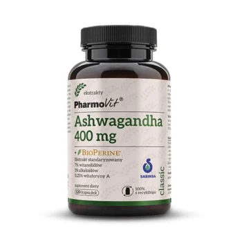 Ashwagandha extract 400 mg, Pharmovit, 120 buc