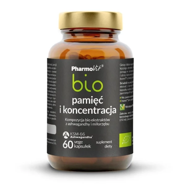 Pastile de memorie si concentrare Pharmovit Bio 60 buc.