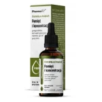 Supliment memorie concentrate, extract ginseng, ginkgo biloba, Pharmovit, 30ml