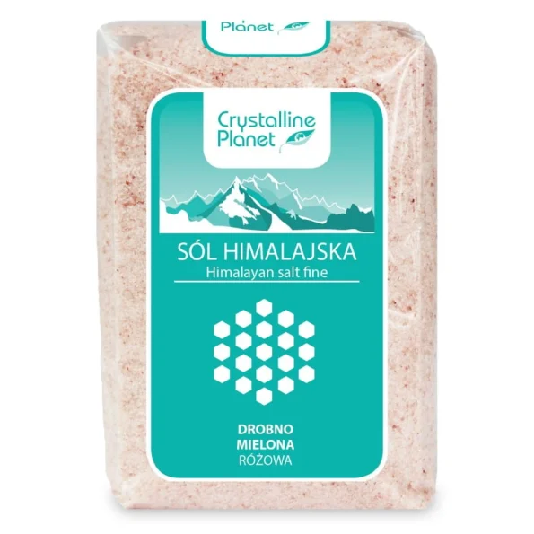 Sare roz de Himalaya fina, naturala, pentru gatit, Crystalline Planet, 600 g
