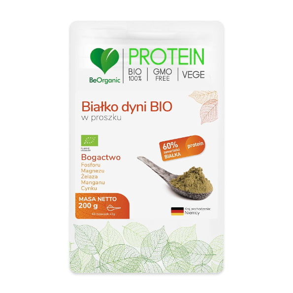 Pudră proteică de dovleac fără gluten BIO 200 g - Be Organic