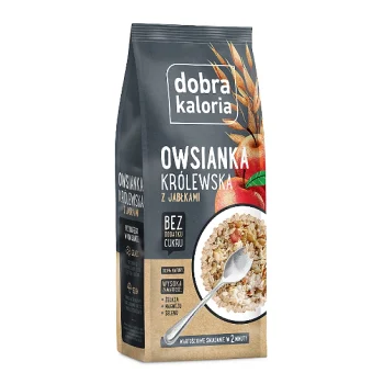 Fulgi de ovaz Royal cu mere, fara adaos de zahar, Kubara, 320g