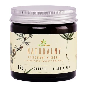 Deodorant cremă CBD vanilie ylang ylang Hempking, natural, 65g