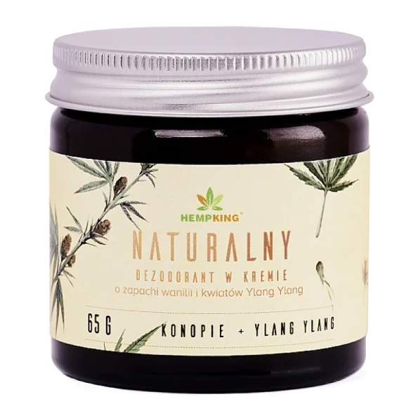 Deodorant cremă CBD vanilie ylang ylang Hempking, natural, 65g