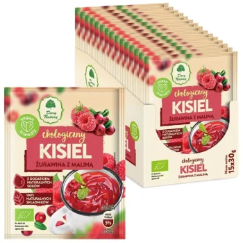 Kissel afine și zmeură Bio, fără gluten, Dary Natury, 30 g