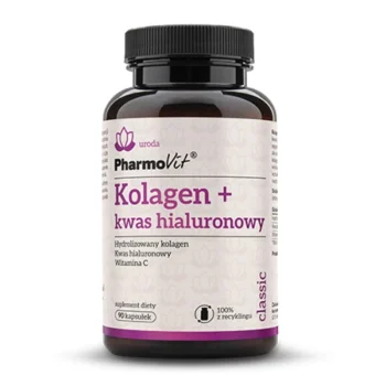 Colagen si acid hialuronic, ingrijire piele, sanatate articulatii, Pharmovit, 90 capsule