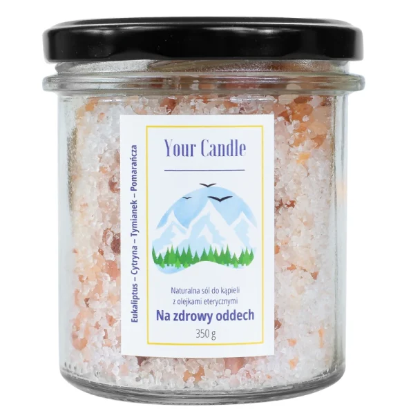 Sare de baie naturală, uleiuri esențiale, Your Candle, 350g