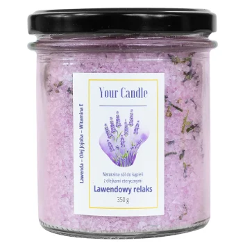 Sare de baie cu lavandă, relaxare spa, minerale, Your Candle, 350g