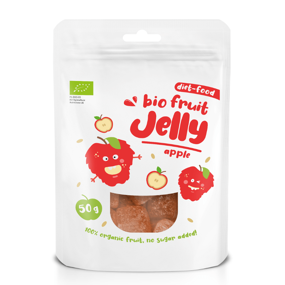 Jeleu de mere și fructe BIO 50 g - Diet-Food